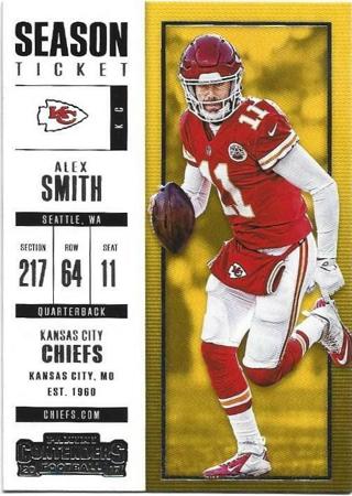 2017 CONTENDERS ALEX SMITH CARD