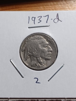 1937-D Buffalo Nickel! 2.1