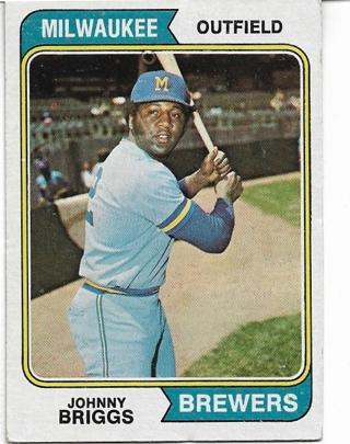 1974 TOPPS JOHNNY BRIGGS CARD