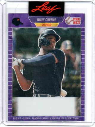 2022 Leaf Riley Greene 1/1 Unsigned Proof