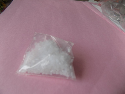 Small baggie white cooking crystals for crafts