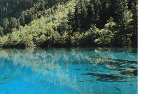 Vintage Postcard Jiuzhaigou, China