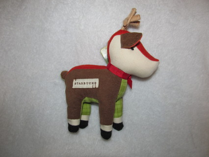 Starbucks Holiday Plush Deer Christmas Collectible Stuffed Toy