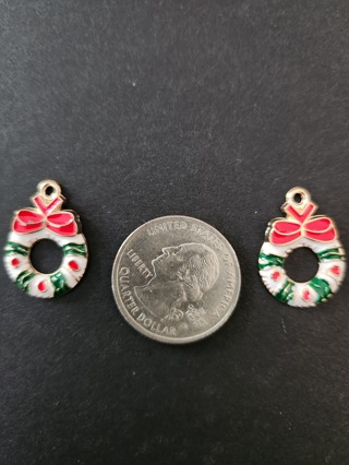 (2) Beautiful Wreath Charms!