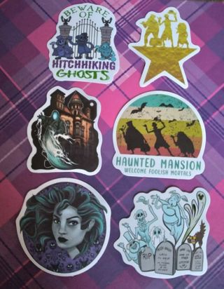 6 "HAUNTED MANSION" Stickers