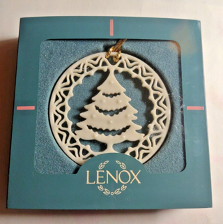 Vintage LENOX CHRISTMAS ORNAMENT YULETIDE COLLECTION "TREE" W/ BOX