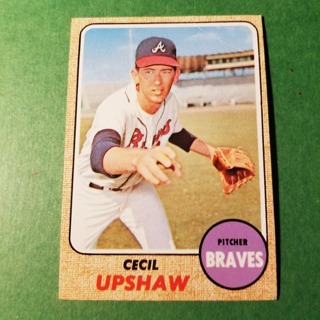 1968 - TOPPS BASEBALL CARD NO. 286 - CECIL UPSHAW - BRAVES