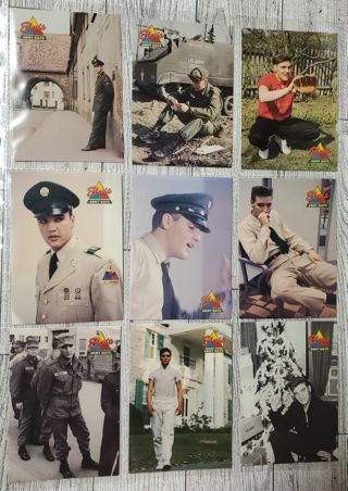 9 Elvis 1992 Army Cards!