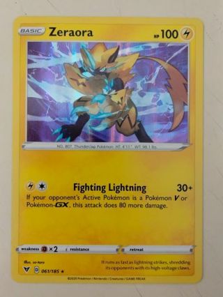 Zeraora 061/185 rare holo nm pokemon