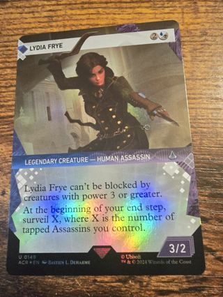 Magic the gathering mtg Lydia Frye showcase foil Assassins Creed