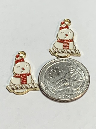 CHRISTMAS CHARMS~#19~SET OF 2 CHARMS~SET 2~FREE SHIPPING!