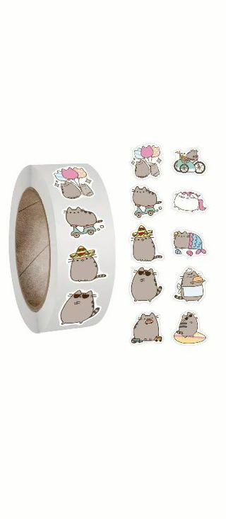 ⭐NEW⭐(10) 1" CARTOON CAT STICKERS!!