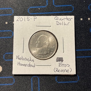 2015-P Nebraska Homestead Quarter with Errors