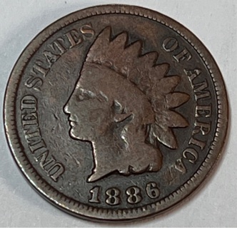 1886 INDIAN HEAD CENT 