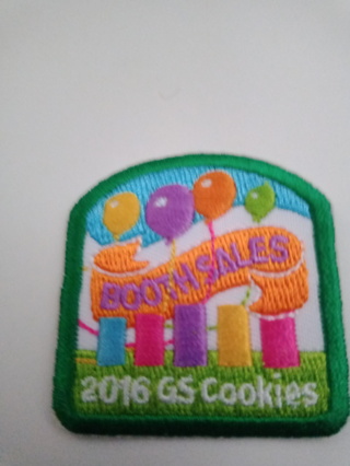 2016 GS Cookies Booth Sales Patch