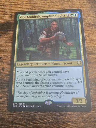 Magic the gathering mtg Gor Muldrak Amphinologist rare card Commander Legends