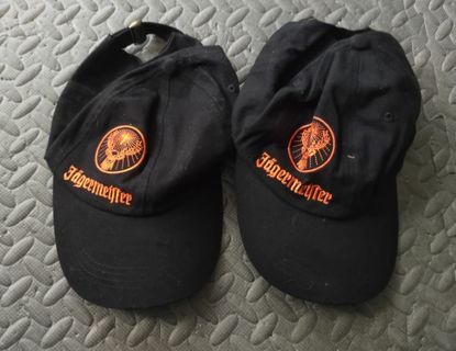 2 new Jagermeister adjustable baseball cap / hats.