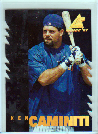 Ken Caminiti, 1997 Pinnicle Die-Cut Card #83, San Diego Padres, (L3