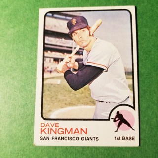 1973 - TOPPS BASEBALL CARD NO. 23 - DAVE KINGMAN - GIANTS - NRMT/MT+