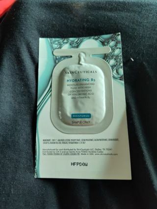 Skin Ceuticals Hydrating B5 moisturize Sample