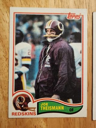 82 Topps Joe Theismann #521 (scuffed back)