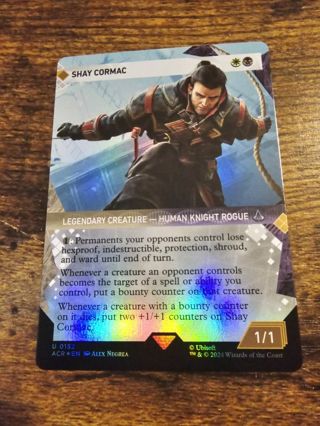 Magic the gathering mtg Shay Cormac Showcase foil card Assassins Creed