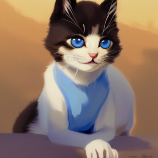 Listia Digital Collectible: Blue Eyed Cat