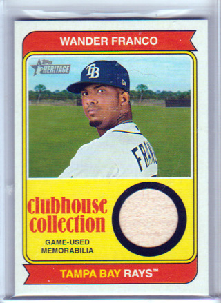 Wander Franco, 2023 Topps Clubhouse Collection RELIC Card #CCR-WF, Tampa Bay Rays, (L2