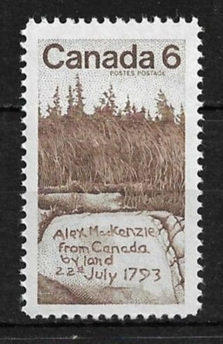 1970 Canada Sc516 McKenzie Rock/Dean Channel MNH