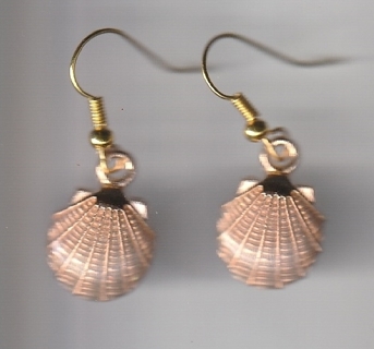 GP ENAMEL PINK SHELL EARRINGS (PLEASE READ DESCRIPTION