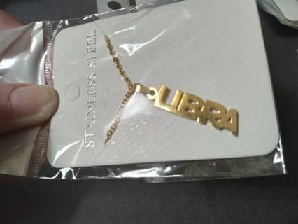 Gold Libra Necklace