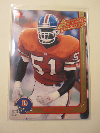 1991 Action Packed Football Card #3: Mike Croel - RC