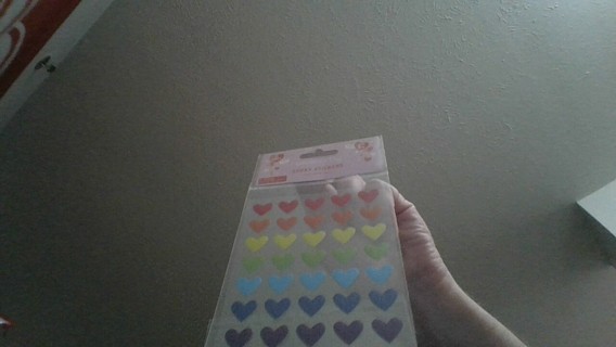 epoxy valentine's heart sticker's