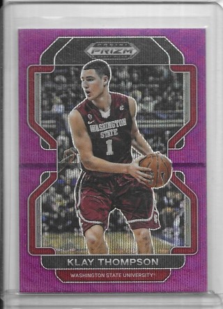 Klay Thompson 2022-23 Prizm Draft Prizms Purple Wave #33