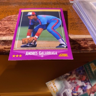 1988 score andres galarraga baseball card 