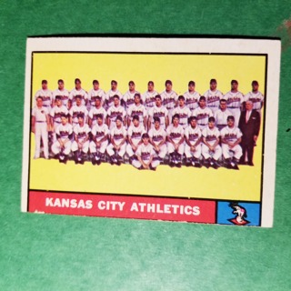 1961 - TOPPS BASEBALL CARD NO. 297 - KANSAS CITY TEAM - A'S