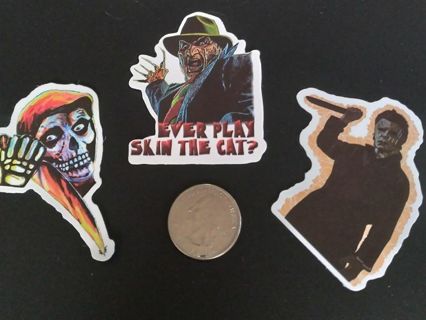 3 Variety Cartoon Horror stickers #2