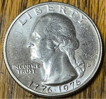 1976 S Silver Bicentennial Washington Quarter Dollar BU 40% Silver 
