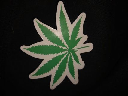 Weed leaf sticker
