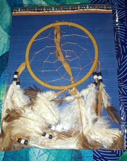Free: Handmade Native American 6" inch Dream Catcher with Feathers and Beads Brand New