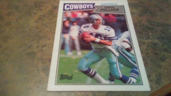 1987 TOPPS STEVE PELLUER DALLAS COWBOYS FOOTBALL CARD# 262