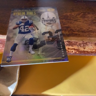 2018 panini illusions nyheim Hines & edgerrin James rookie football card 