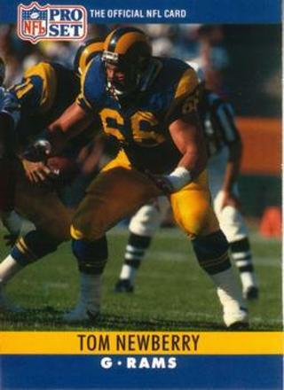 Tradingcard - NFL - 1990 Pro Set #170 - Tom Newberry - Los Angeles Rams