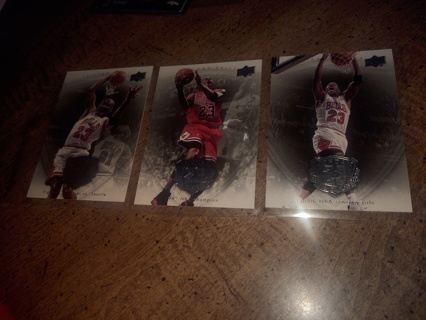 Three Card Lot NBA legend the goat Michael Jordan 