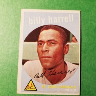 1959 - TOPPS BASEBALL CARD NO. 433 - BILLY HARRELL - CARDINALS - SHARP