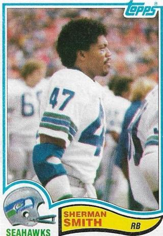 1982 TOPPS SHERMAN SMITH CARD