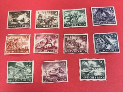 1943 German Third Reich stamp lot