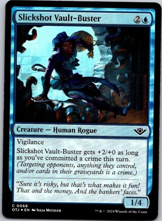 Magic the Gathering Foil Slickshot Vault-Buster Outlaws of Thunder Junction MTG