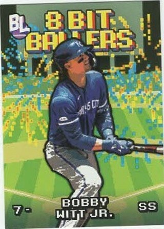 2023 Big League 8 Bit Ballers Insert Bobby Witt Jr Kansas City Royals #8B-11!