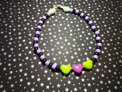 Black and purple Halloween necklace